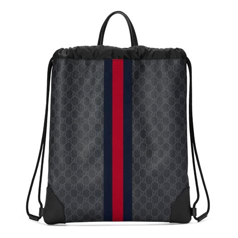 men backpack gucci|gucci drawstring backpack for men.